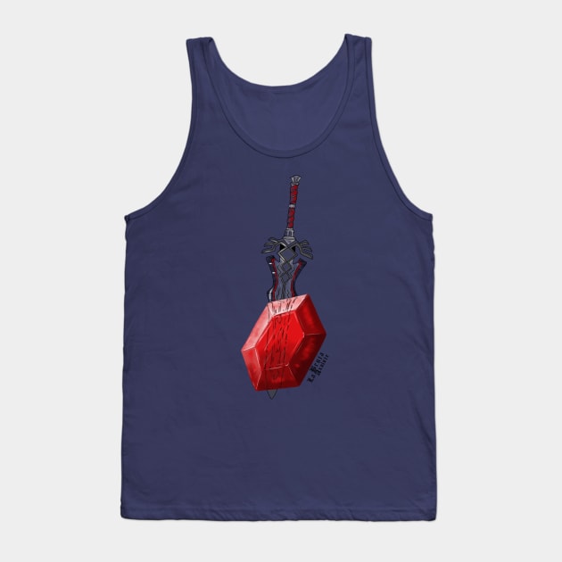 Zelda Sword Tank Top by La bruja axolote